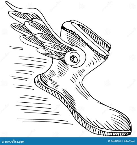 80+ Hermes Shoe Stock Illustrations, Royalty